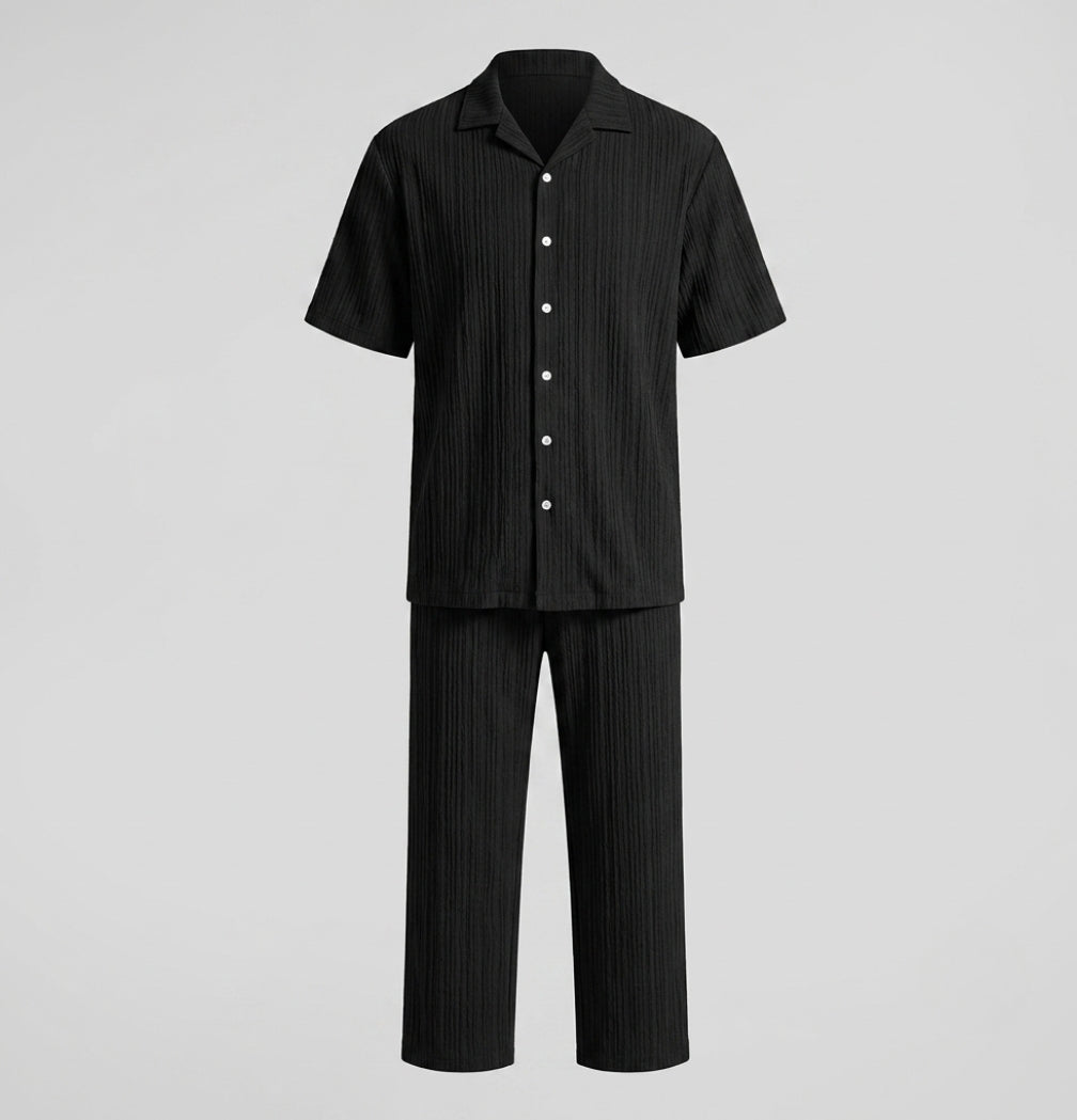 Zac | Men's Textured Summer Co-Ord Set