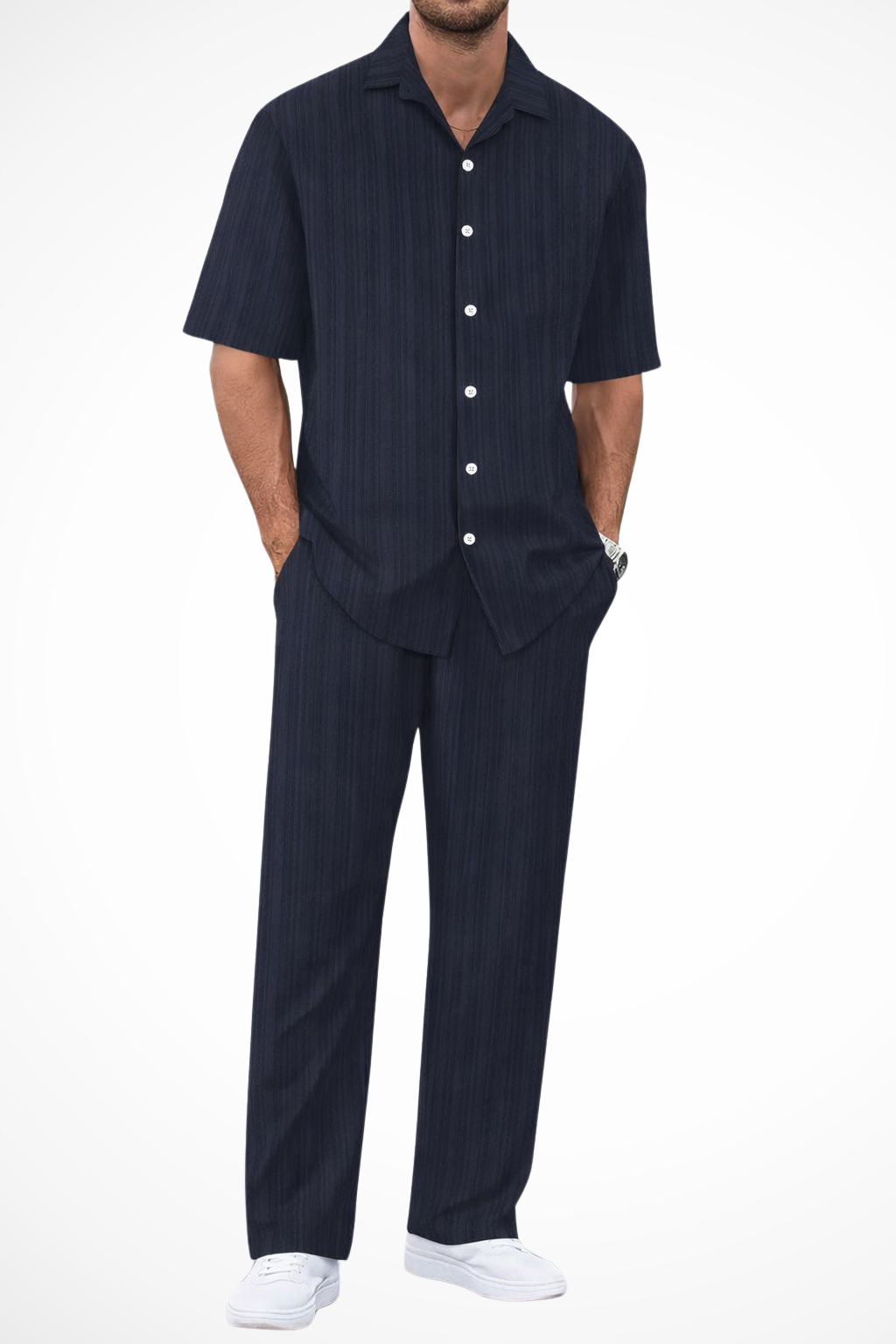 Zac | Men's Textured Summer Co-Ord Set