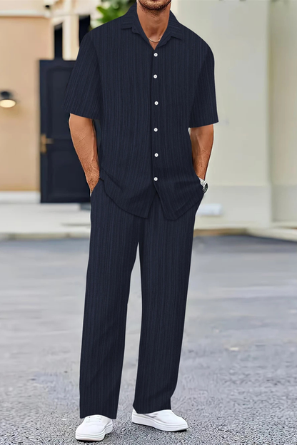 Zac | Men's Textured Summer Co-Ord Set