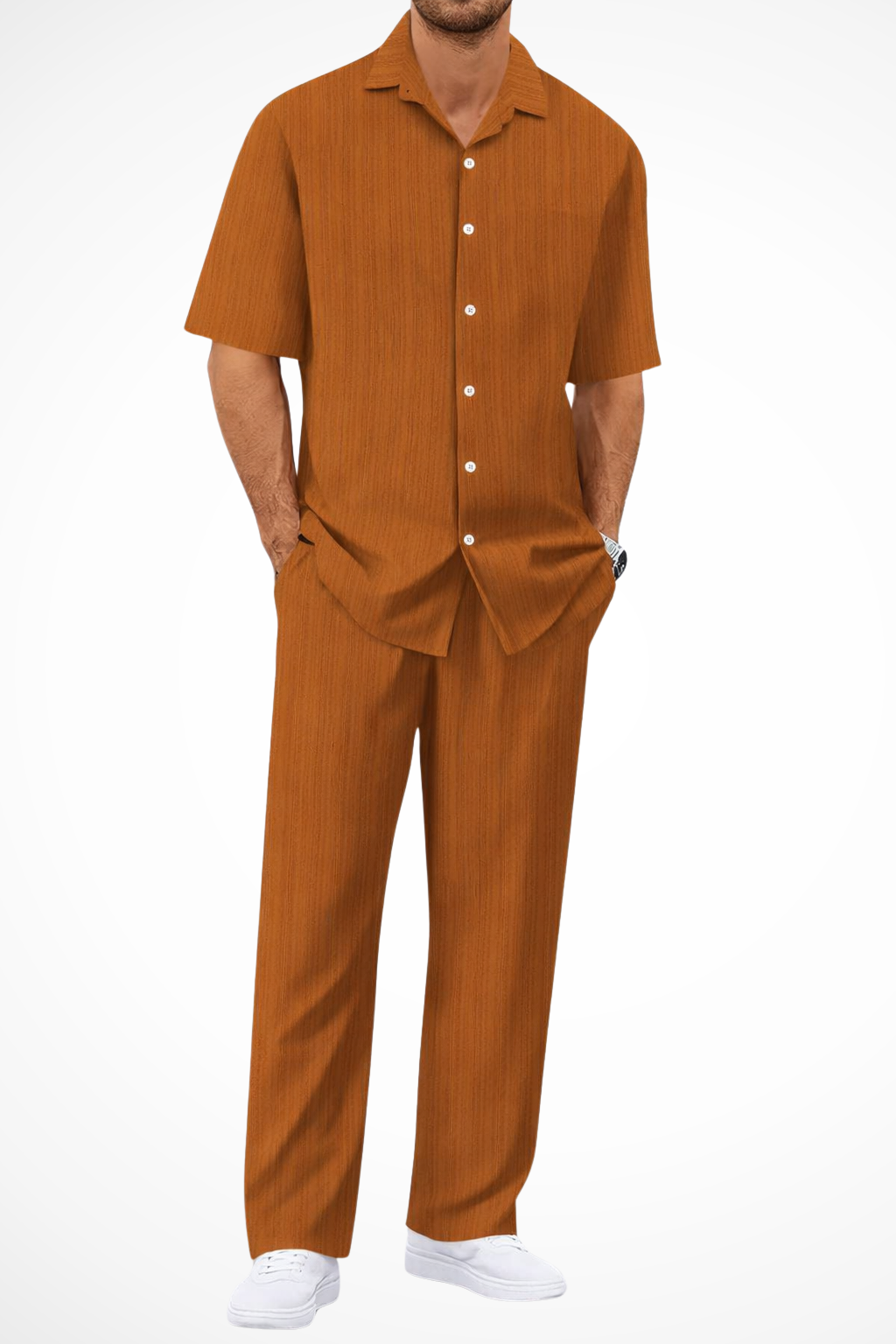 Zac | Men's Textured Summer Co-Ord Set