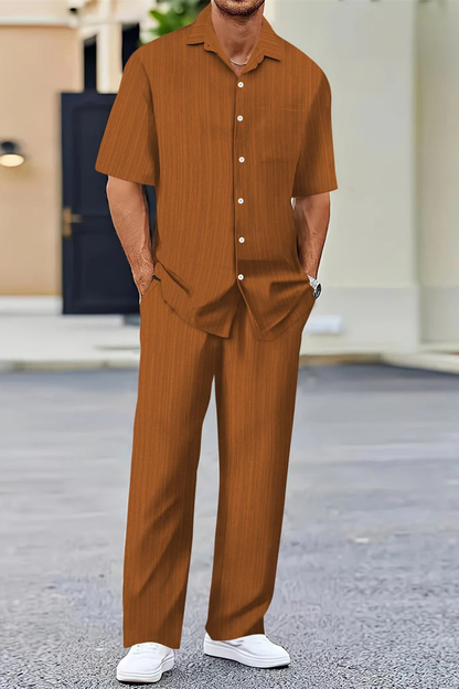 Zac | Men's Textured Summer Co-Ord Set