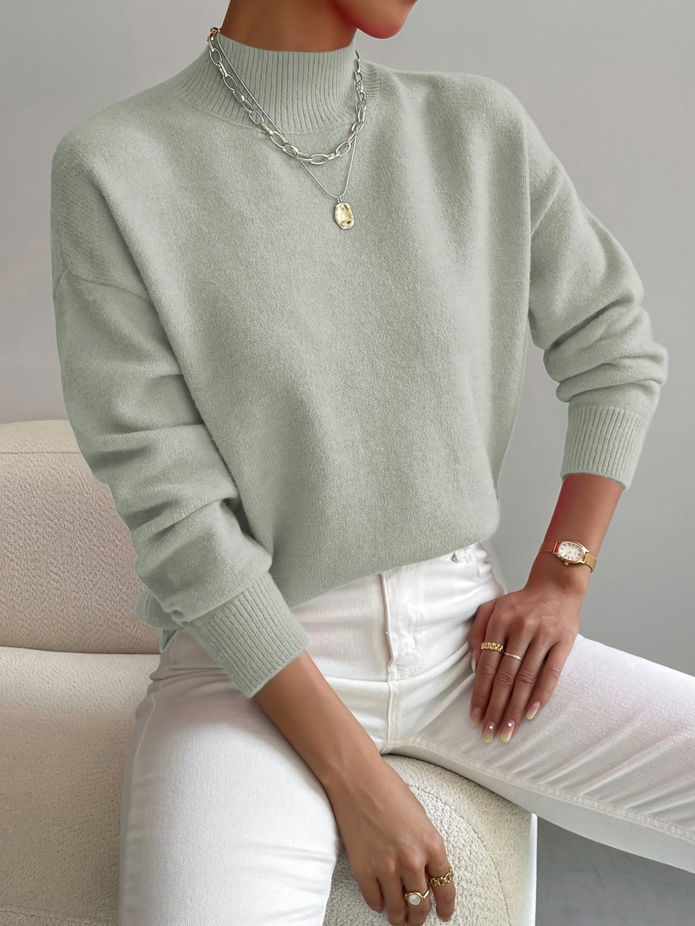 Marilena | Women's Elegant Cosy Turtleneck Knit Sweater