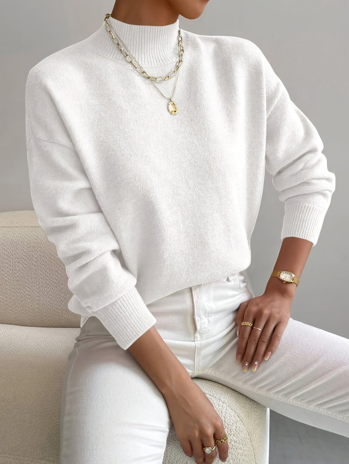 Marilena | Women's Elegant Cosy Turtleneck Knit Sweater