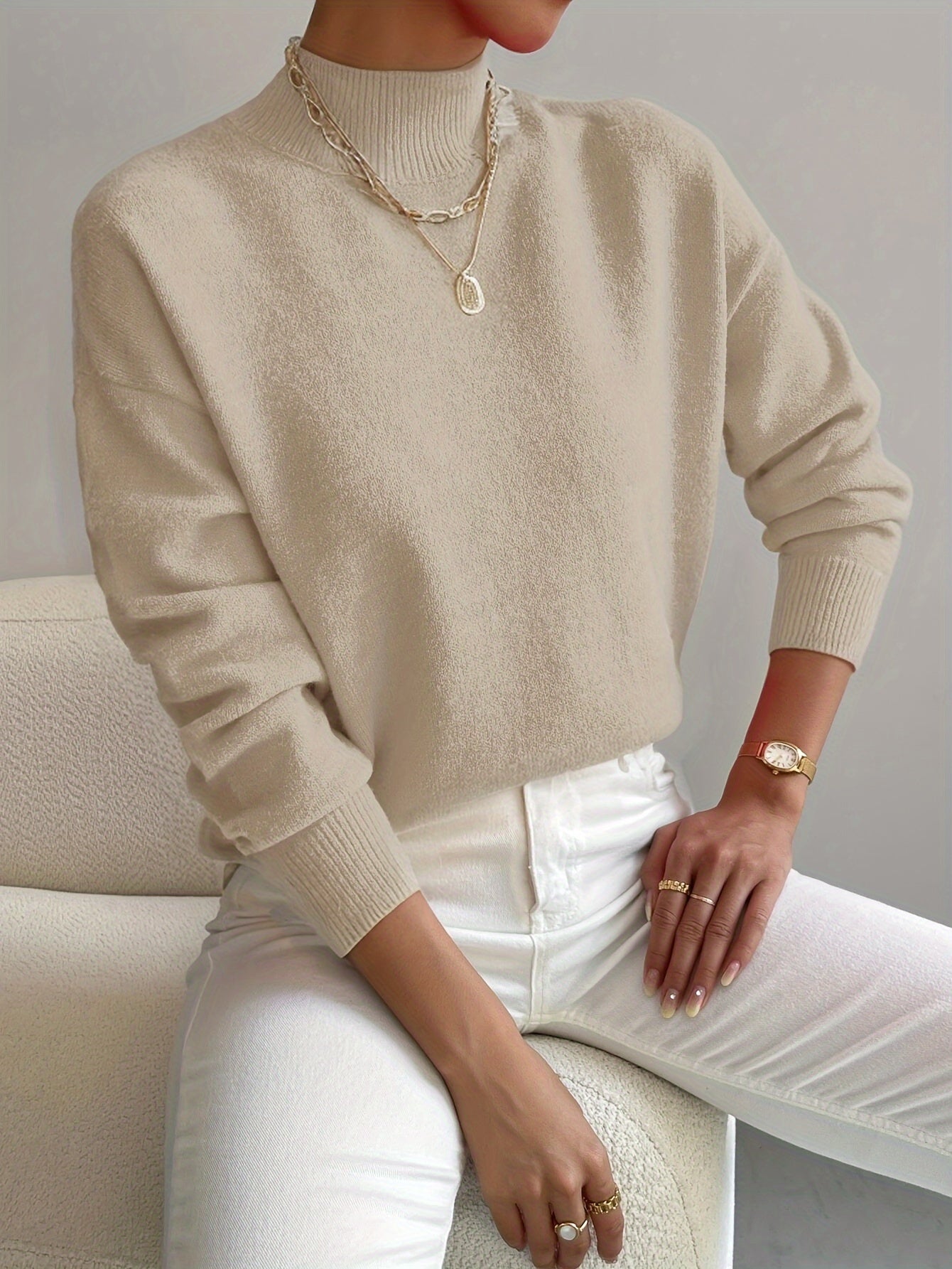 Marilena | Women's Elegant Cosy Turtleneck Knit Sweater