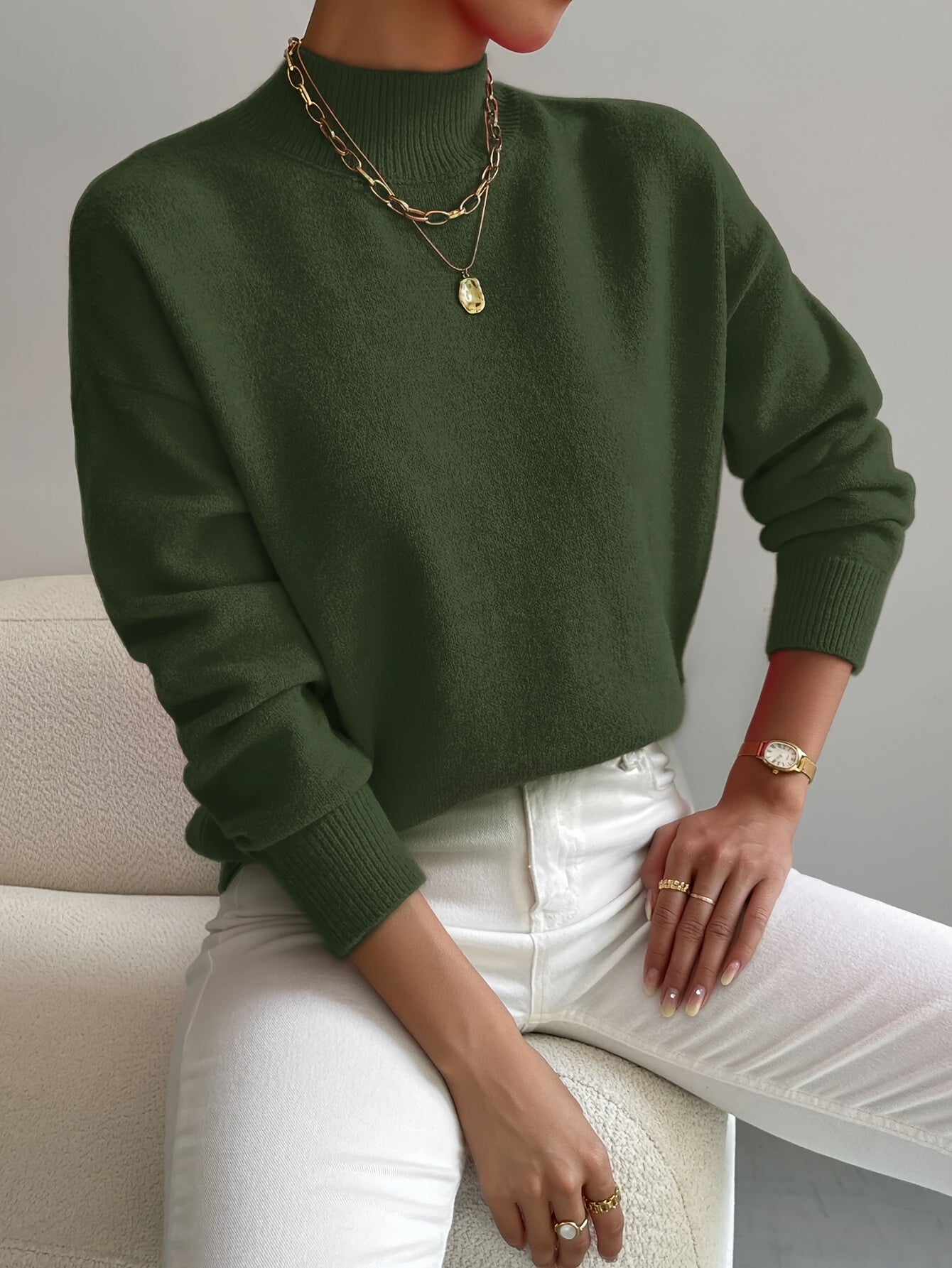 Marilena | Women's Elegant Cosy Turtleneck Knit Sweater