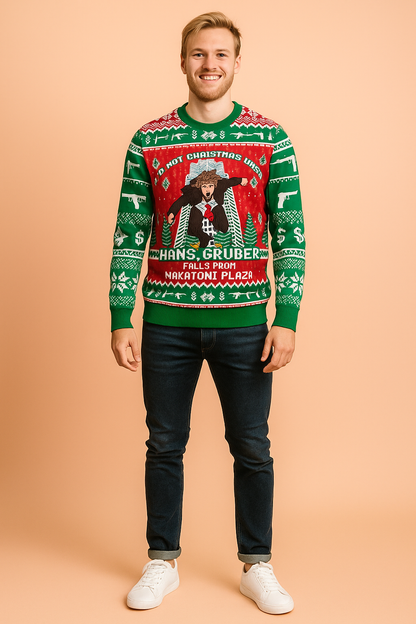 Nolan | Mens Festive Jumpers Round Neck Snowflakes