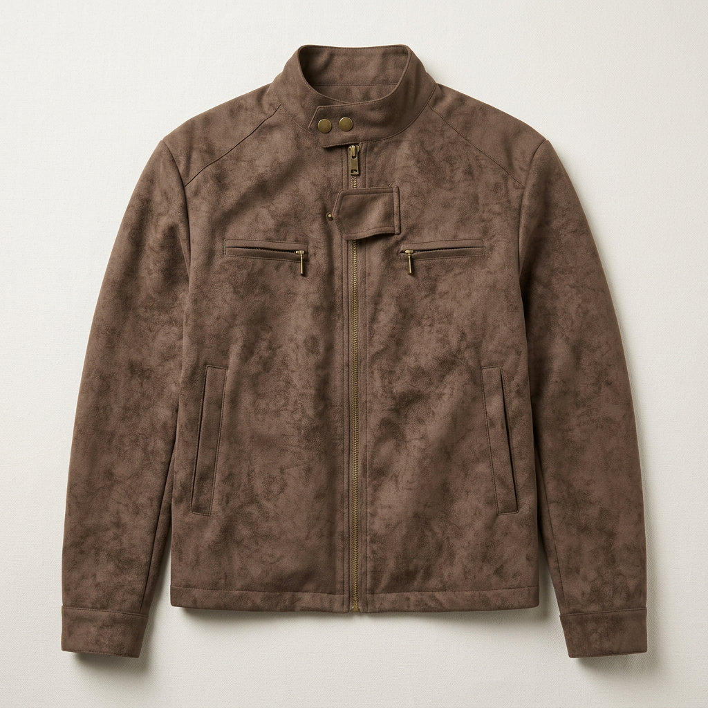 Jax | Men's Stand Collar Biker Zip Jacket