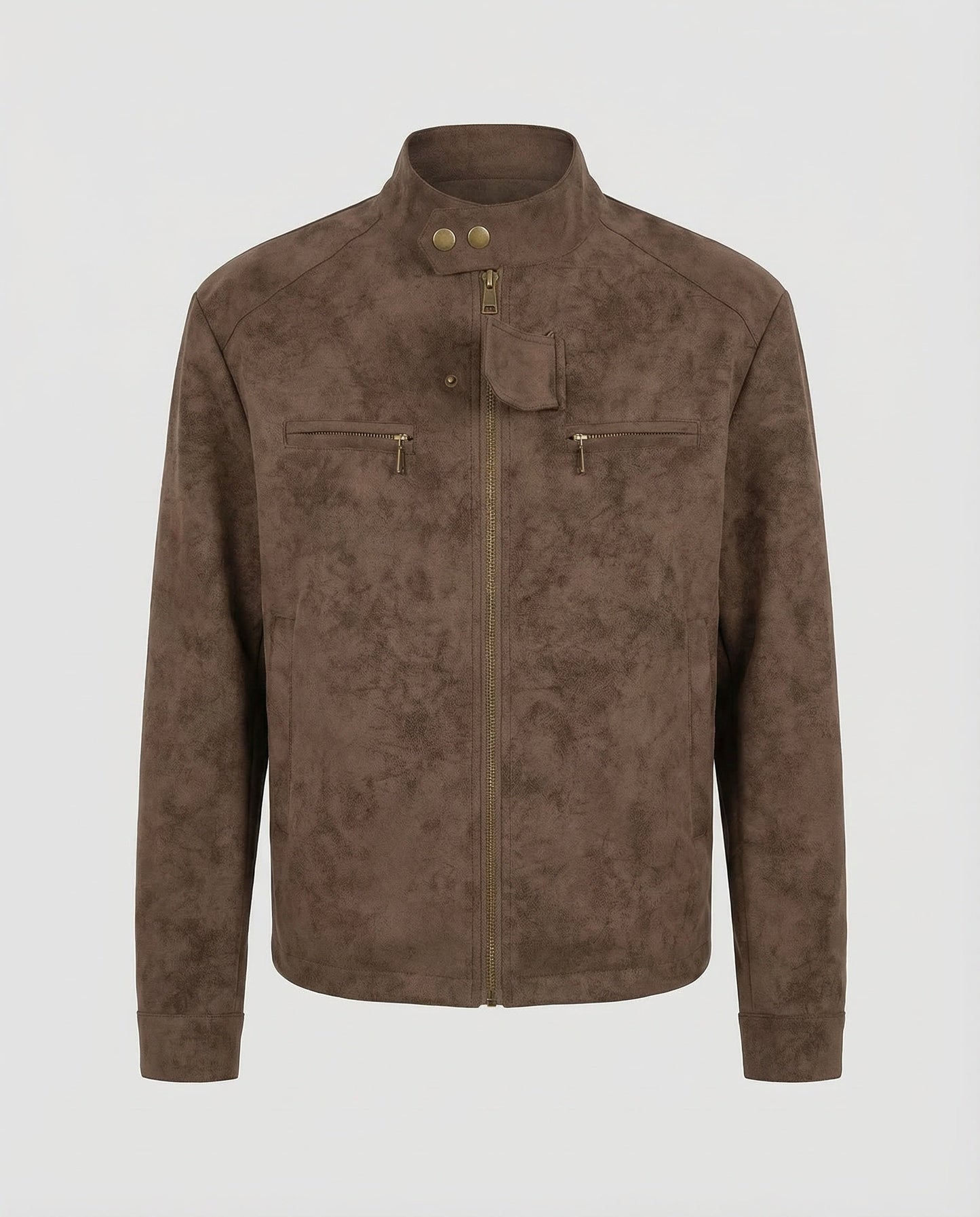 Jax | Men's Stand Collar Biker Zip Jacket
