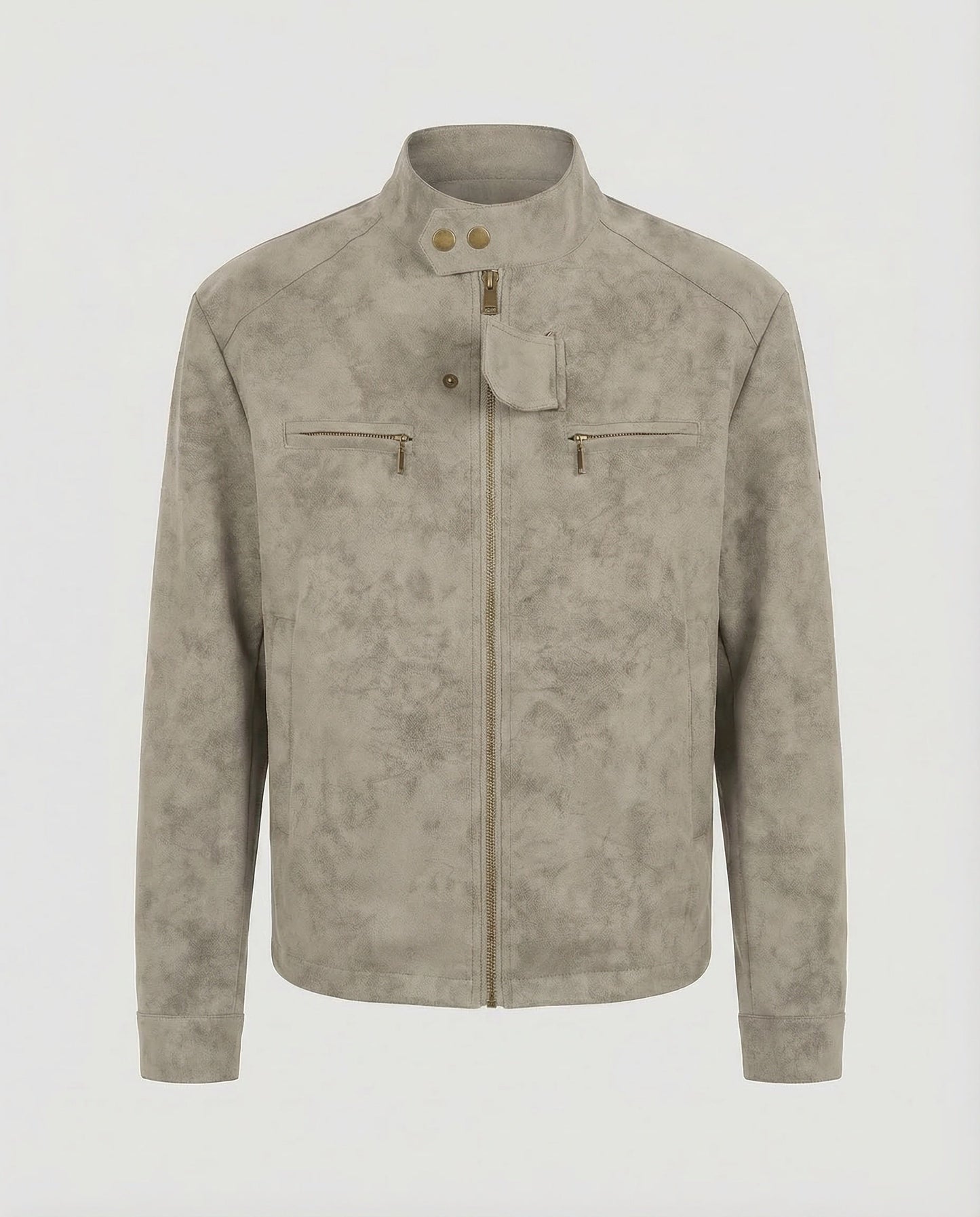 Jax | Men's Stand Collar Biker Zip Jacket