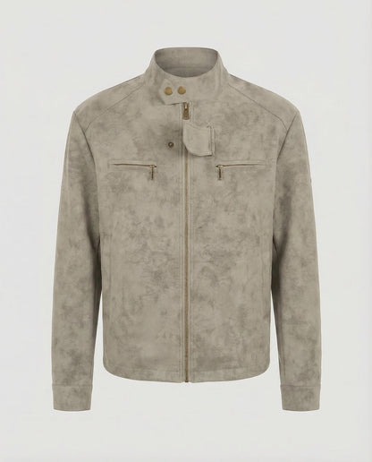 Jax | Men's Stand Collar Biker Zip Jacket