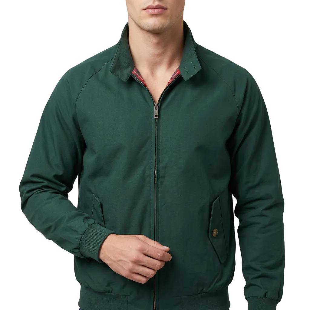 Rex | Men's Full Zip Blouson Jacket with Pockets