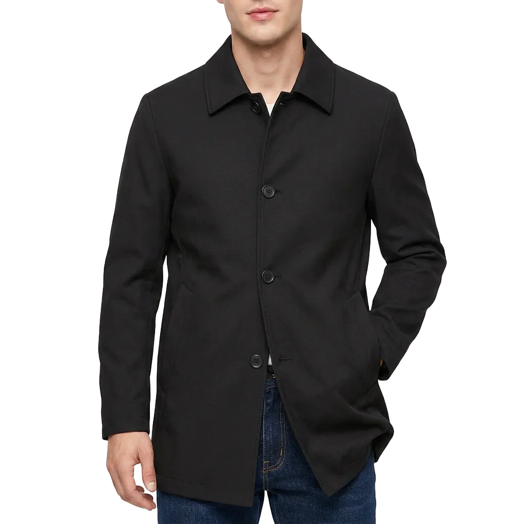Cole | Men's Mid-Length Turn-Down Collar Overcoat