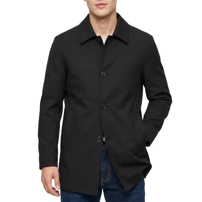 Cole | Men's Mid-Length Turn-Down Collar Overcoat