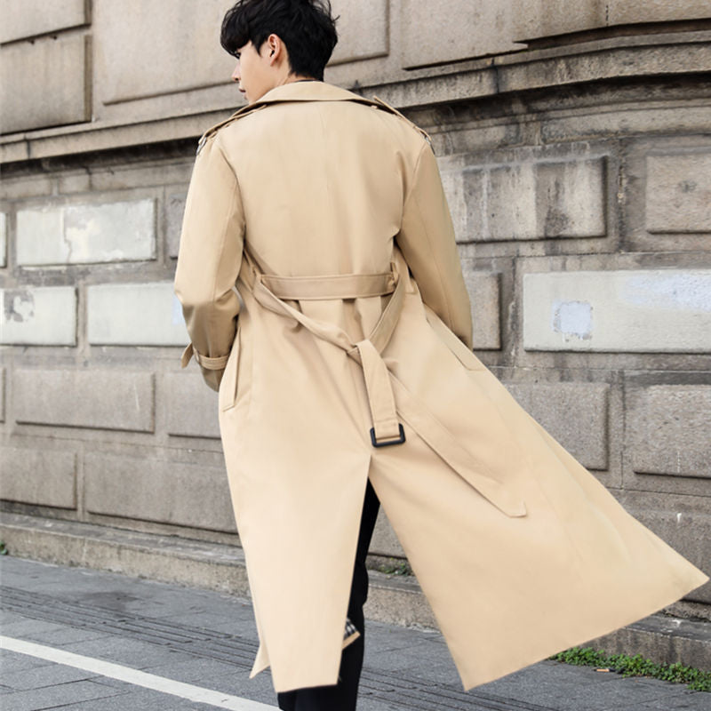 Knox | Men's Double-Breasted Long Trench Coat