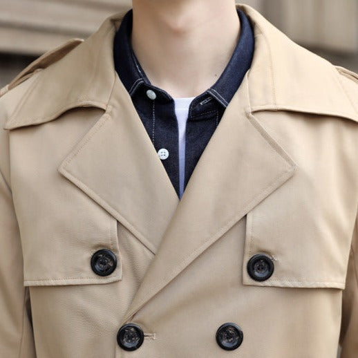 Knox | Men's Double-Breasted Long Trench Coat
