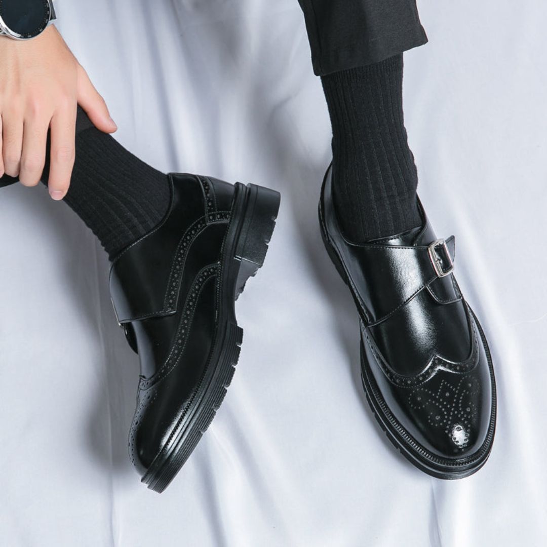 Joseph | Men's Monk Strap Wingtip Dress Shoes