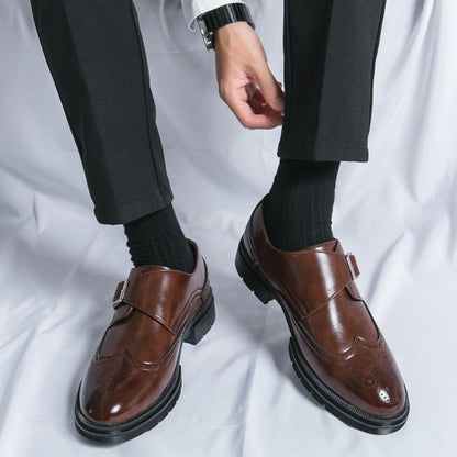 Joseph | Men's Monk Strap Wingtip Dress Shoes