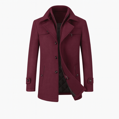 Archer | Men's Slim Fit Layered Trench Coat