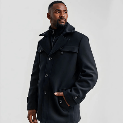 Archer | Men's Slim Fit Layered Trench Coat