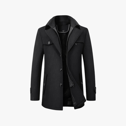 Archer | Men's Slim Fit Layered Trench Coat