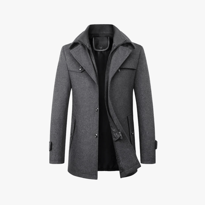 Archer | Men's Slim Fit Layered Trench Coat