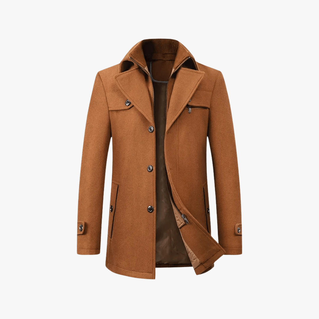 Archer | Men's Slim Fit Layered Trench Coat