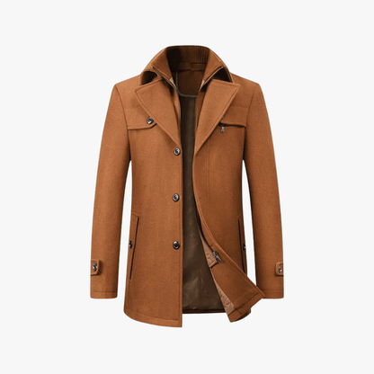 Archer | Men's Slim Fit Layered Trench Coat