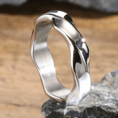Mobius Minimalist Stainless Steel Ring