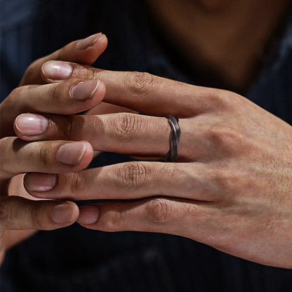 Mobius Minimalist Stainless Steel Ring