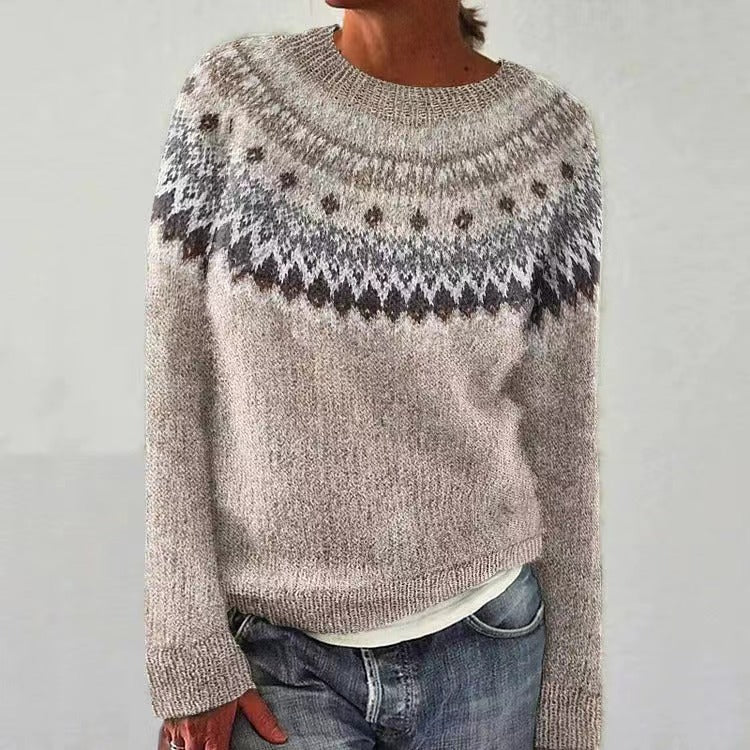 Hattie | Fair Isle Crew Neck Sweater