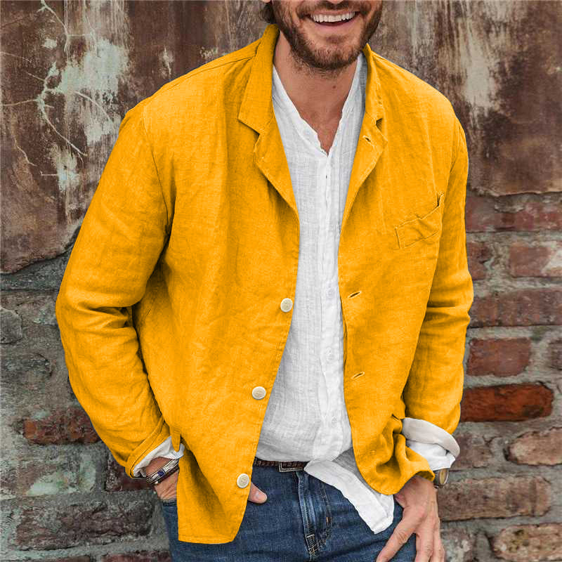 Marco Bellini | Men's Lightweight Casual Linen Blazer