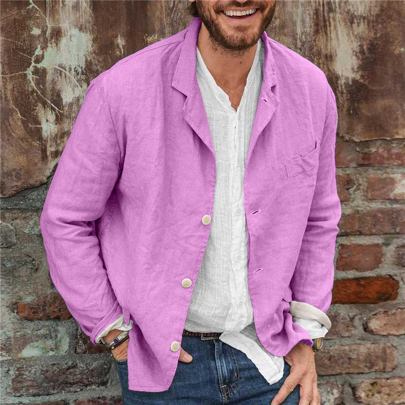 Marco Bellini | Men's Lightweight Casual Linen Blazer