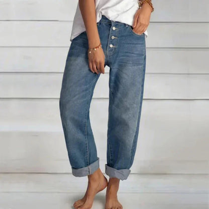 Kamilla | Stylish Loose-Fit High-Waist Jeans