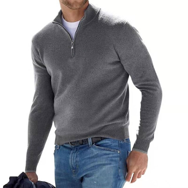Barry | Men's Quarter Zip Sweater
