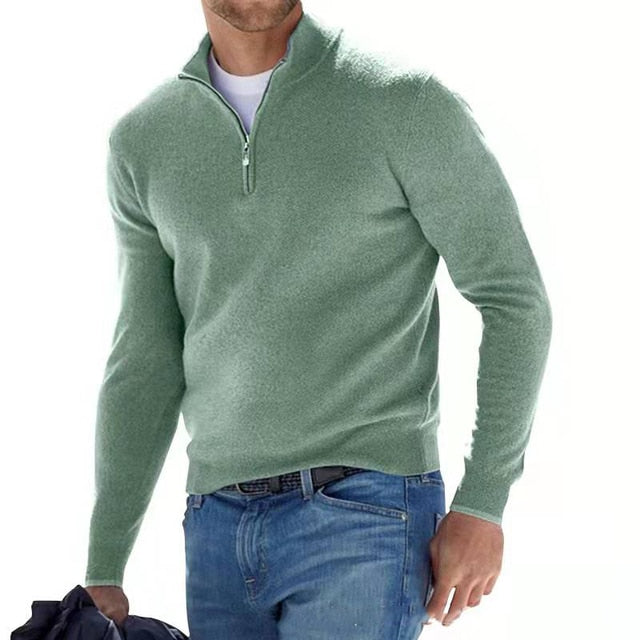 Barry | Men's Quarter Zip Sweater