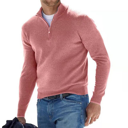 Barry | Men's Quarter Zip Sweater
