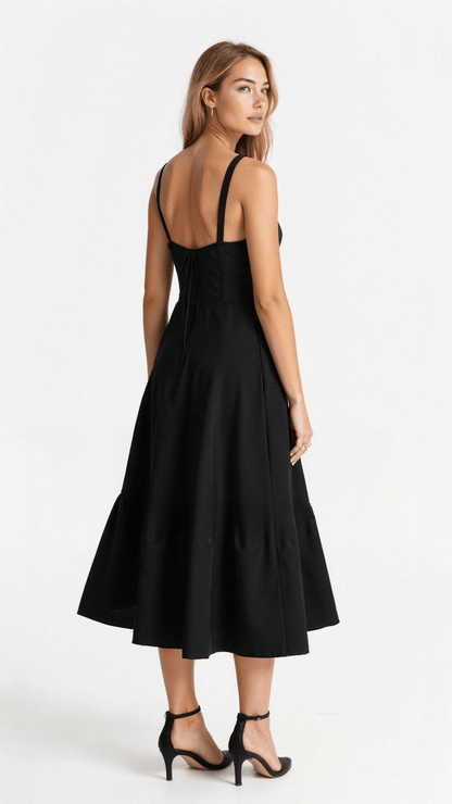 Kiana | Fitted Midi Dress with Defined Waist