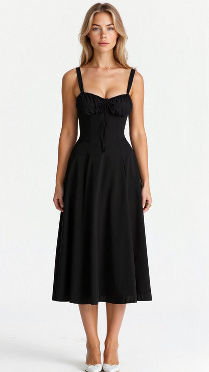 Kiana | Fitted Midi Dress with Defined Waist