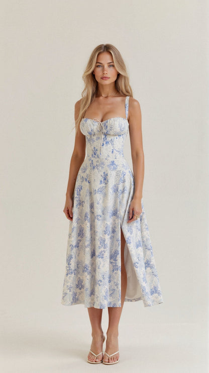 Kiana | Fitted Midi Dress with Defined Waist
