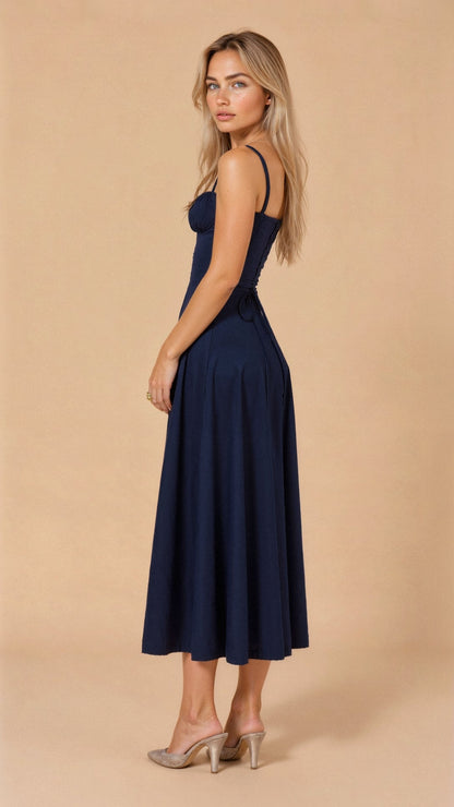 Kiana | Fitted Midi Dress with Defined Waist