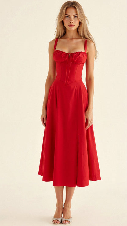 Kiana | Fitted Midi Dress with Defined Waist