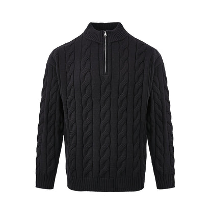 Andy | Men's Quarter-Zip Cable Knit Sweater