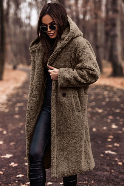 Allison | Women's Hooded Teddy Coat