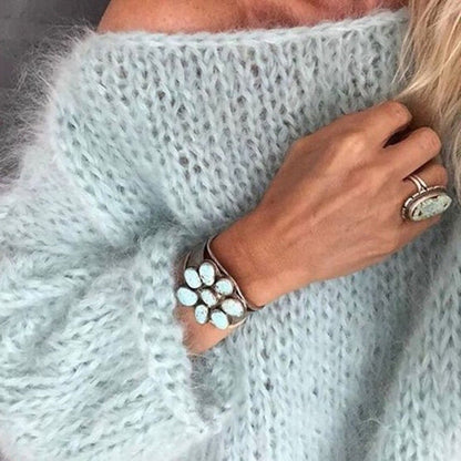 Rose | Women's Oversized Crew Neck Sweater