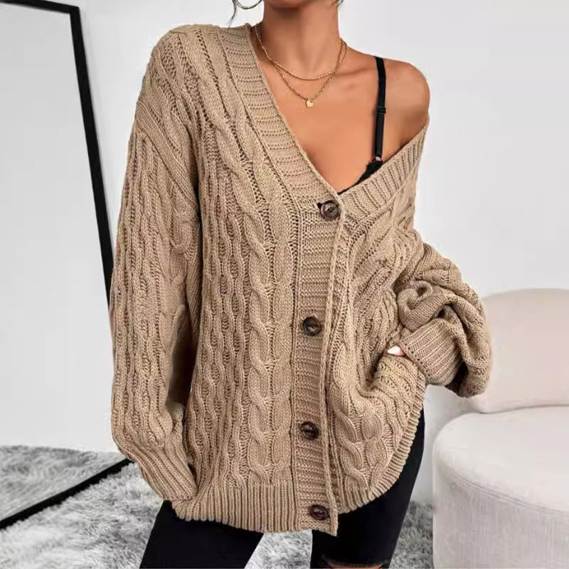 Monica | Women's Oversized Cable Knit Cardigan