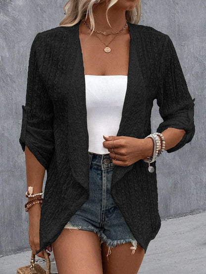 Nancy | Women's Open Front Draped Cardigan