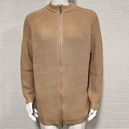 Henry | Men's Zip-Up Ribbed Knit Sweater