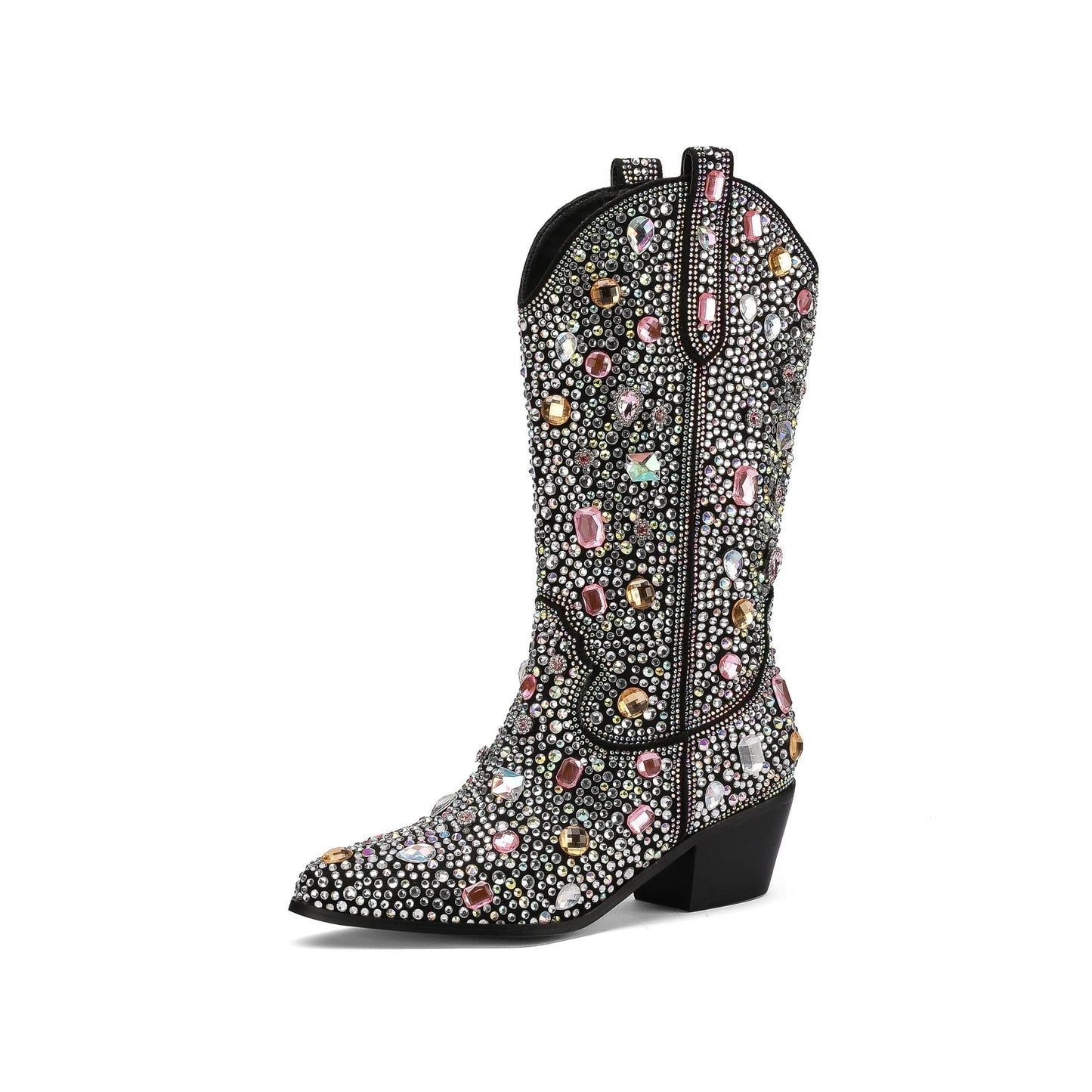 Diana | Women's Embellished Mid-Calf Cowboy Boots