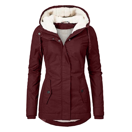 Jessica | Women's Fleece Lined Hooded Jacket