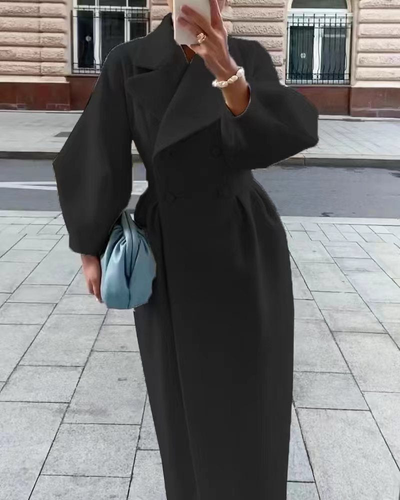 Phyllis | Women's Double Breasted Maxi Coat